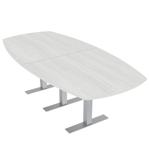 45 in W, 96 in L, 29 in H, Engineered Wood Top, White